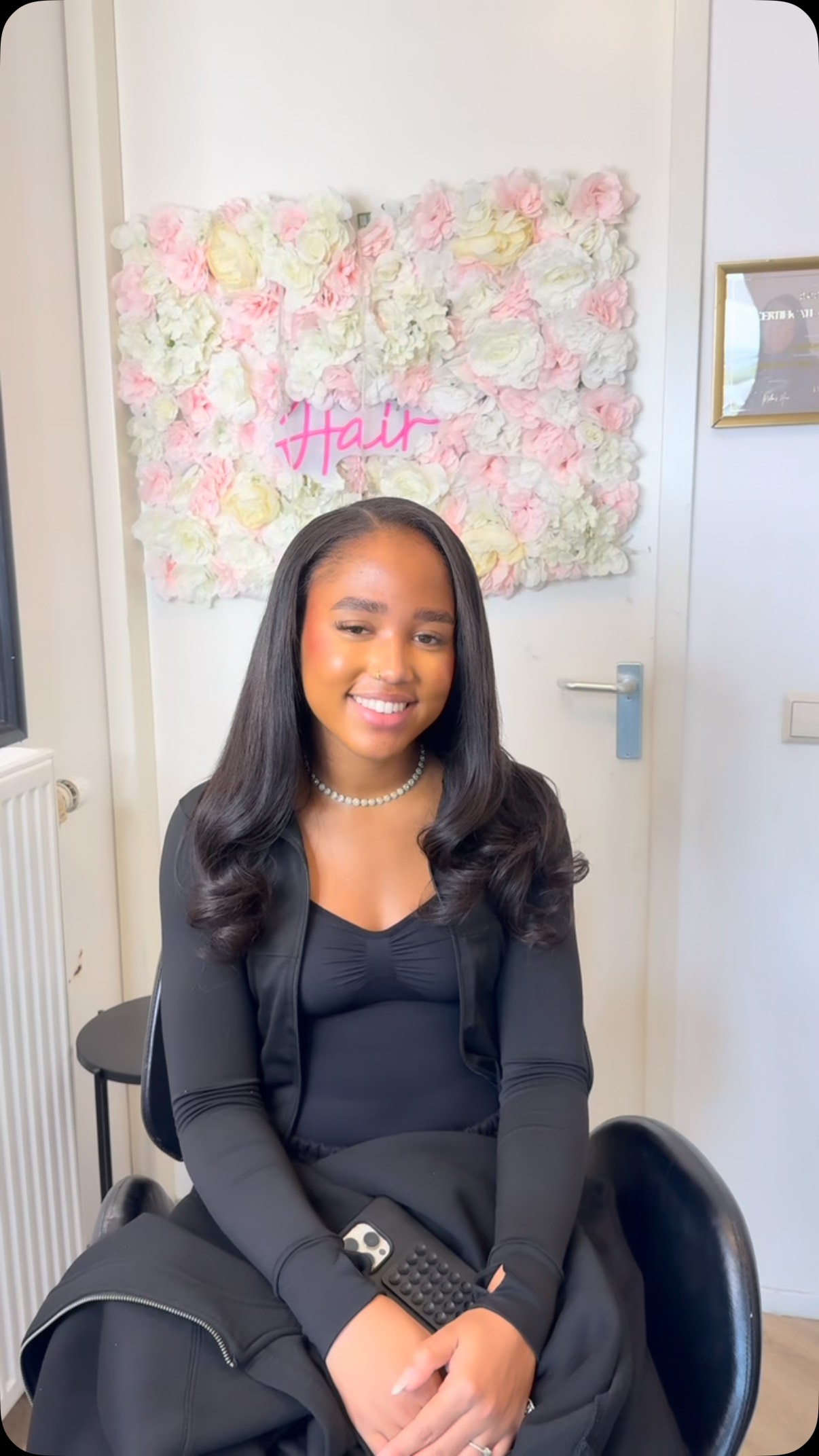 Natural hair styling resultaat afro hair specialist Amsterdam